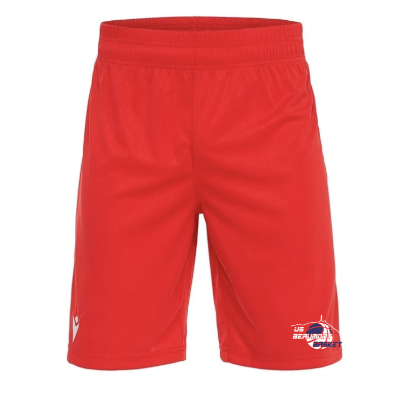 Short basket rouge homme