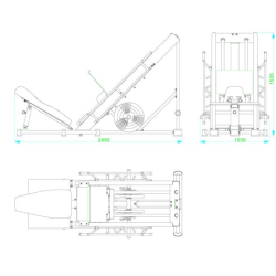 DKN Leg Press + Hack Squat