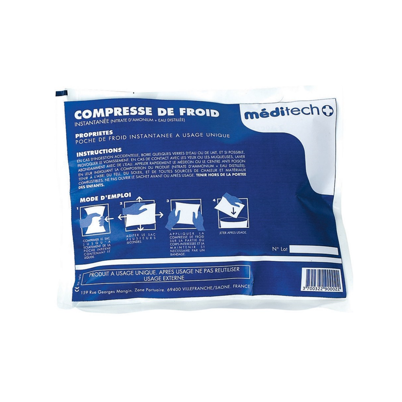 Compresse de froid - Les 12