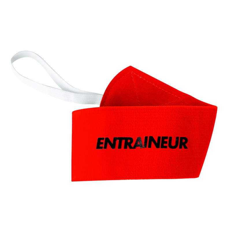 Brassard rugby "entraineur" rouge