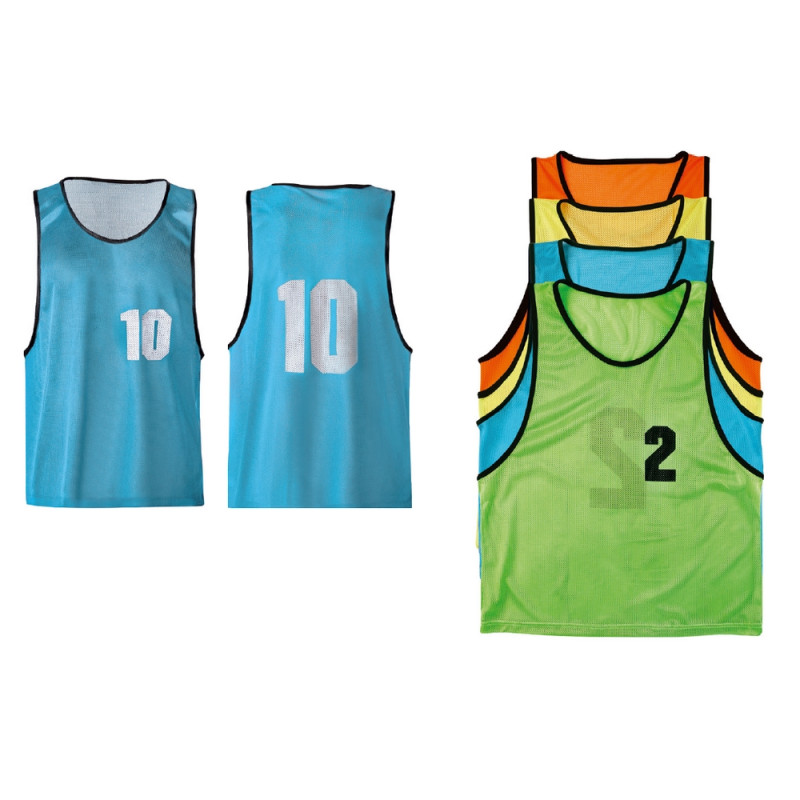 Lot de 10 chasubles numérotées