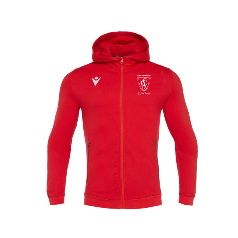 veste rouge chaîne des puys