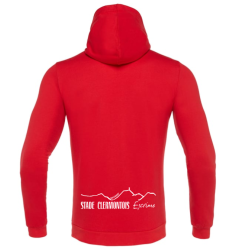 veste rouge chaîne des puys