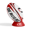 Ballon de rugby Alpha rouge Taille 5